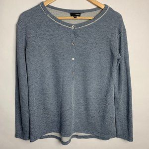 Wilfred Free Long Sleeve Waffle Knit Shirt Henley
